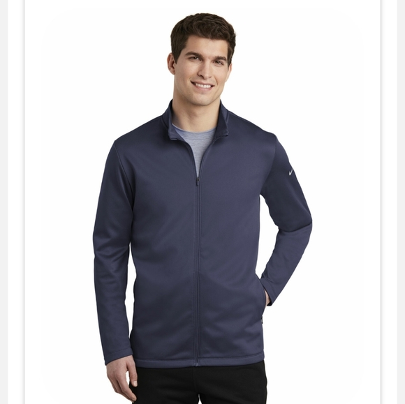 Nike Performance Fleece Full Zip Tech Jacket Navy Size LG - Picture 4 of 12